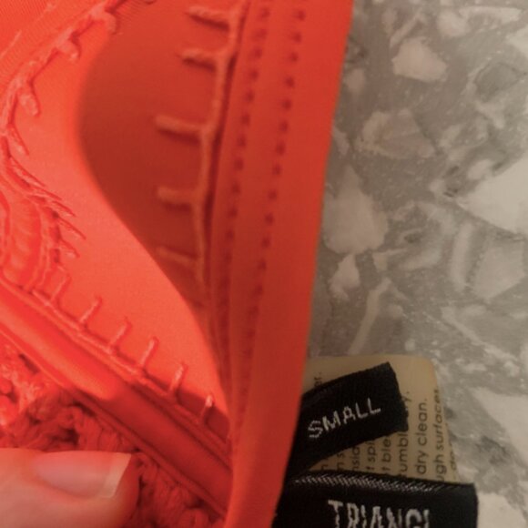 triangl "Gigi" red crochet bikini (size S top and size M bottom) - Picture 3 of 6